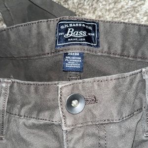 BASS mens greenish color pants 34x34